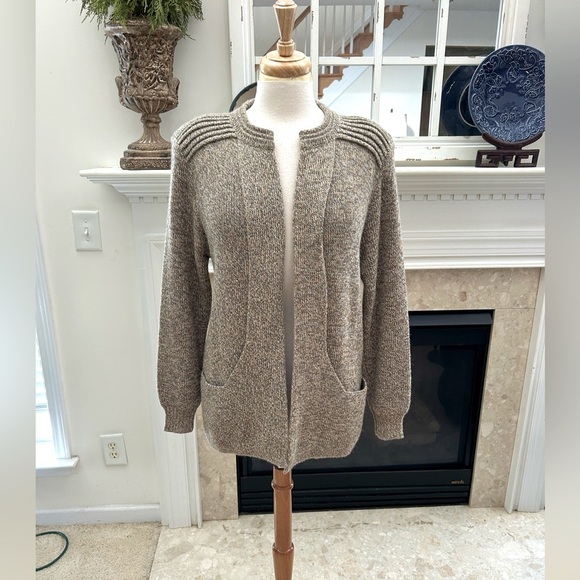 Simply Natural Linda Abel Cape/Cardigan-Alpaca Melange Tan - Picture 2 of 11